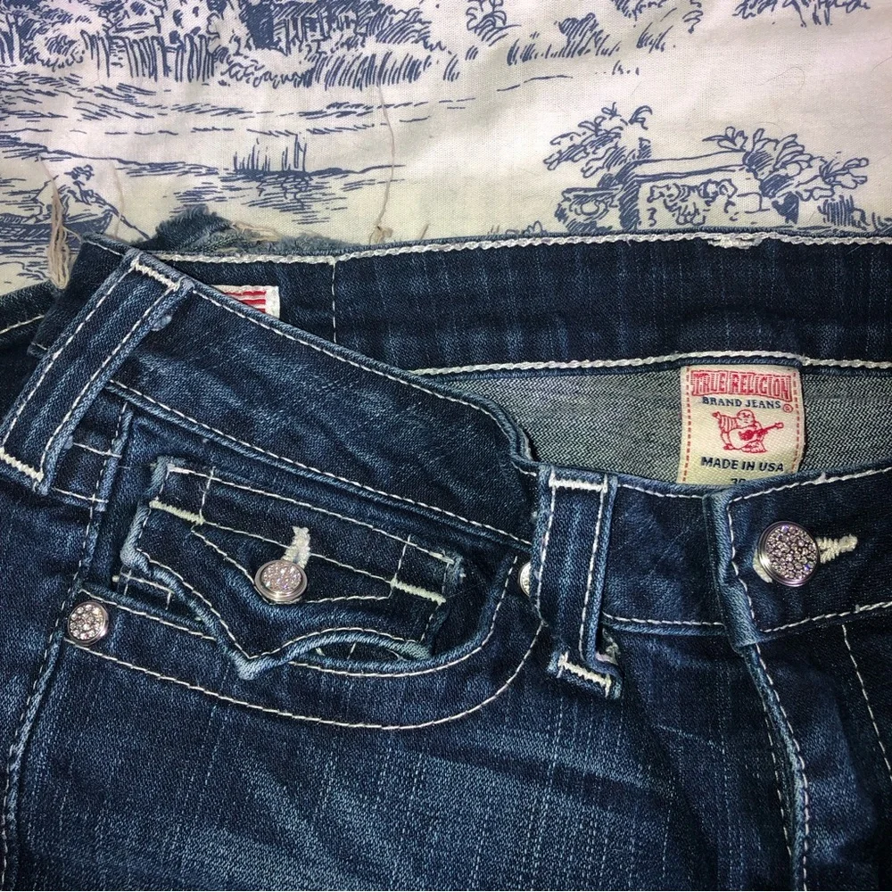 True Religion Becky Womens Black Swarovski Crystal Jeans Size 30 Beautiful. - Picture 11 of 12